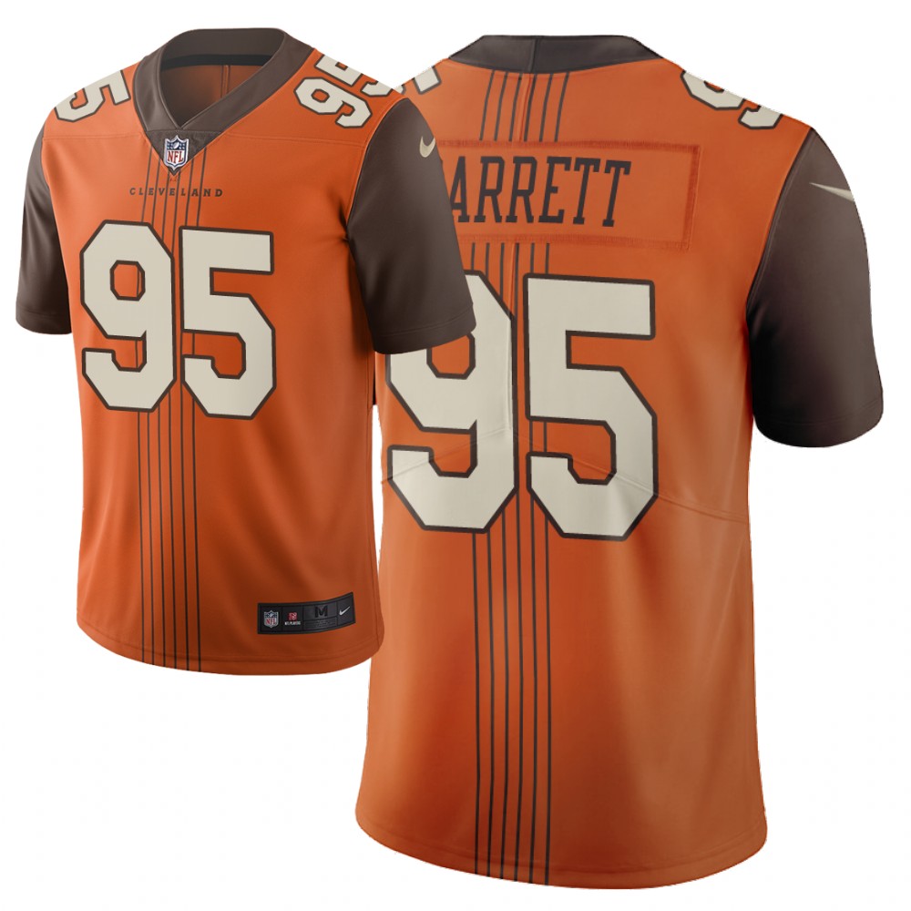 Men Nike NFL Cleveland Browns #95 myles garrett browns Limited city edition brown jersey